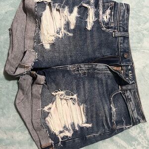 Distressed Denim Shorts